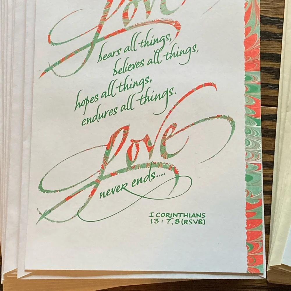 23 Unused Vintage Hallmark Ambassador Christian Christmas Cards Envelopes